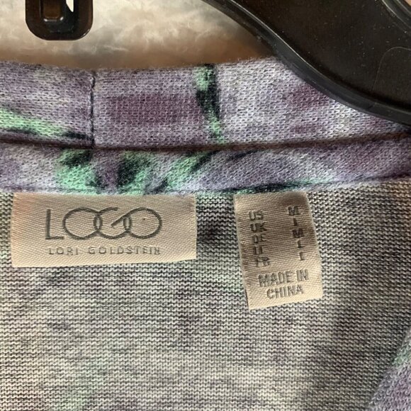 Logo By Lori Goldstein‎ Women’s Tie Dye Button Down Cardigan Sweater Size M 9100 - Picture 2 of 10